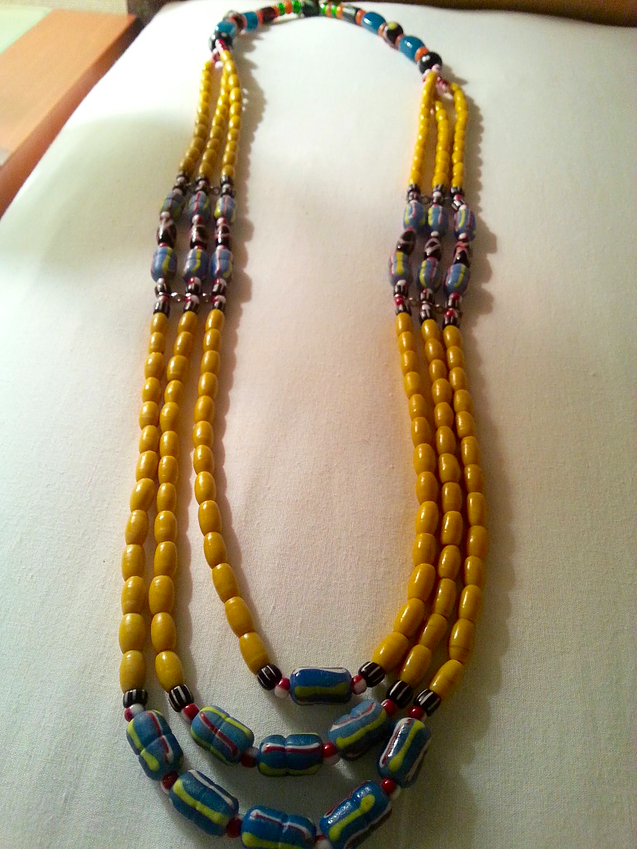 Traditional belt and necklace made by Jenette